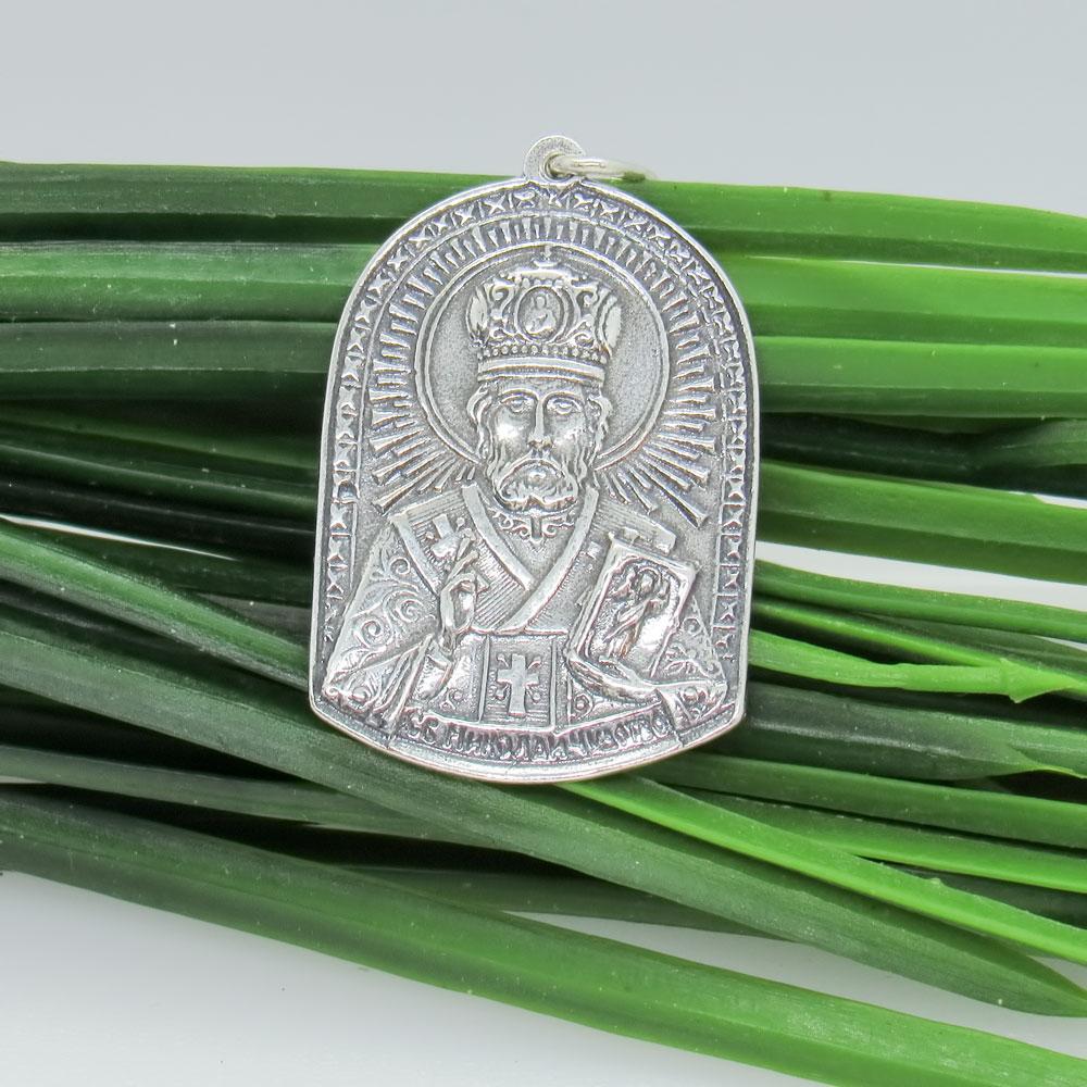 Срібна ладанка Святий Миколай Чудотворець (1138094534) - фото 4 Срібна ладанка Святий Миколай Чудотворець (1138094534) - фото 4