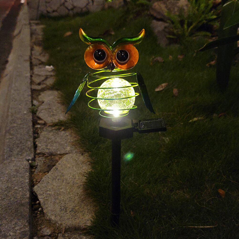 Сова на сонячній панелі Solar Owl Outdoor Decorative Lights Garden Decorations - фото 2