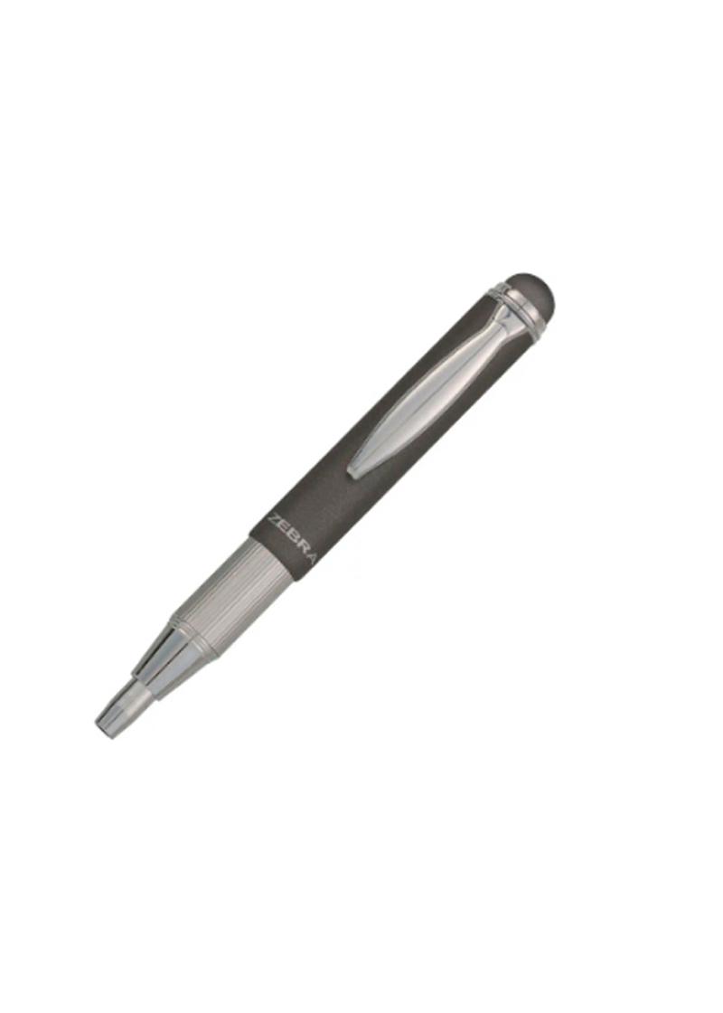 Ручка кулькова ZEBRA Telescopic Stylus 0,7 мм Сірий (74445) - фото 2