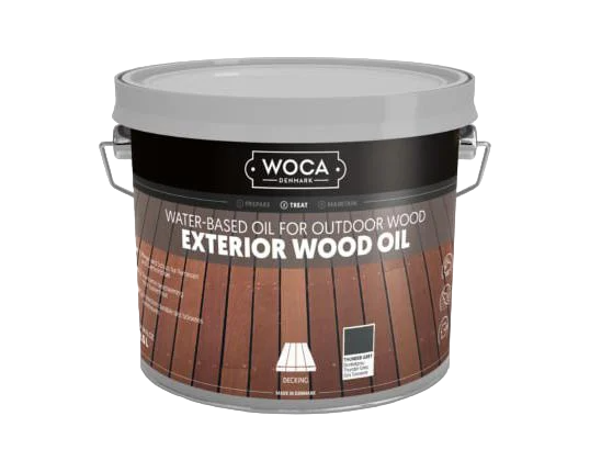 Масло для деревянных террас Woca Exterior wood Oil thunder 2,5 л Gray Грозово-серый (17536383) - фото 1