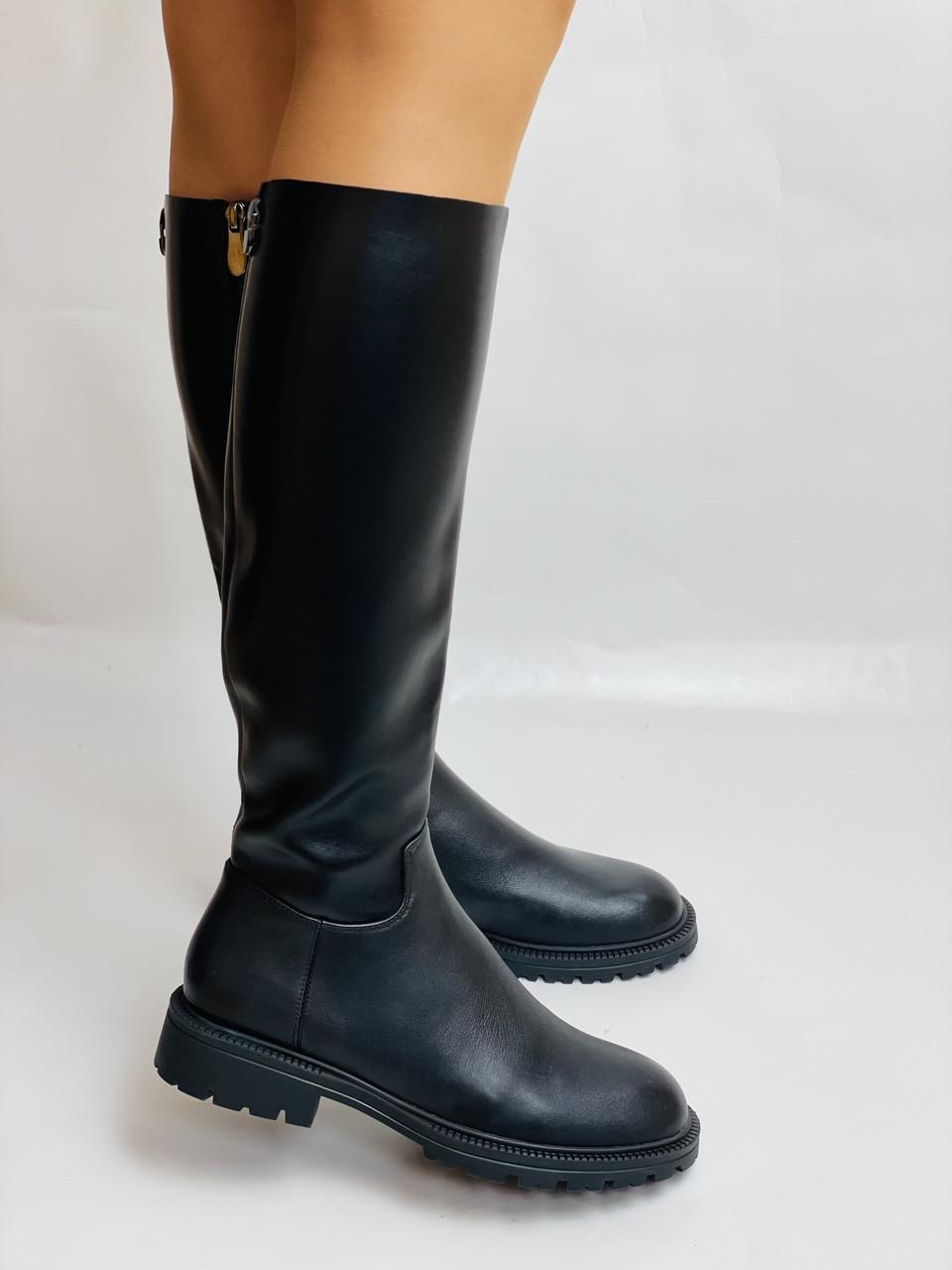 Сапоги женские осенне-весенние Molka р. 39 25,0 см Черный (2716) - фото 3