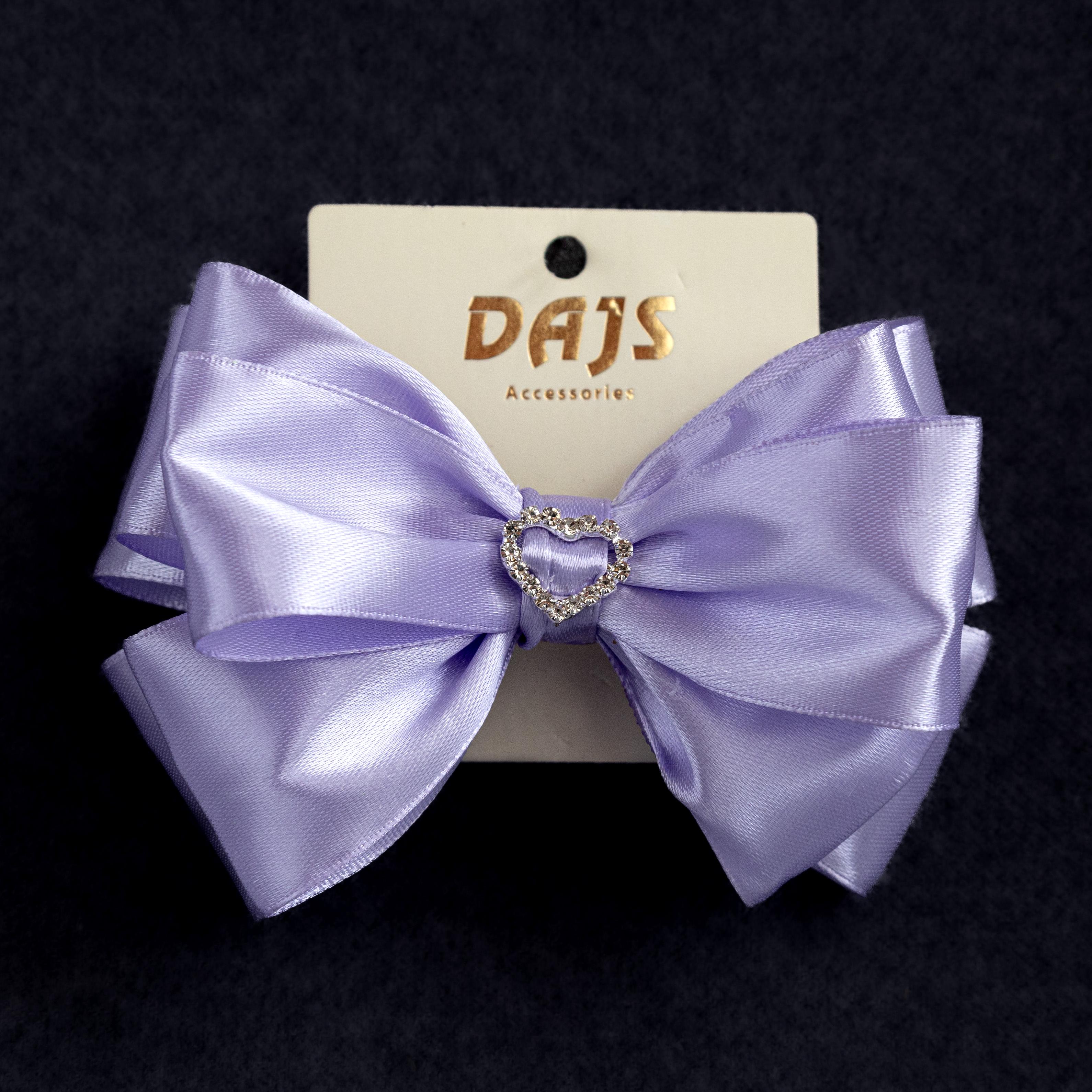 Заколка-бант для волос ДАЙС 12 см Сиреневый (З-12ФС) - фото 2