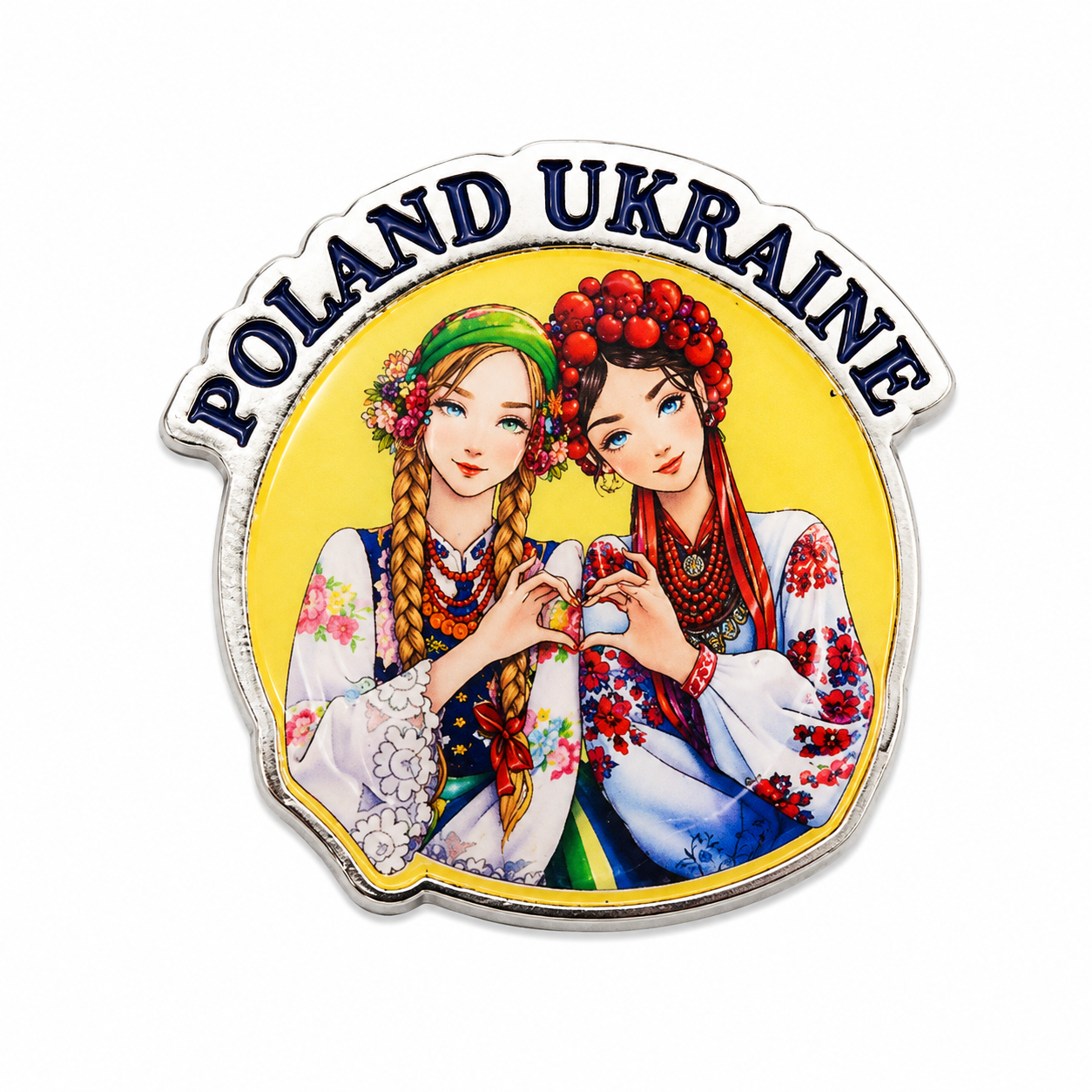 Значок Poland-Ukraine металевий (1753361052)
