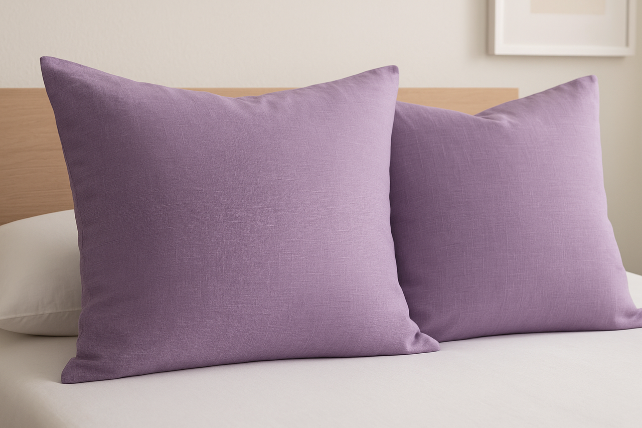 Наволочка Бязь Голд Люкс Однотонний 50х50 см 2 шт. Фіолетовий (G-26100)