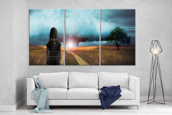 Картина модульная на холсте DK Цунами 159x99 см (XL117)