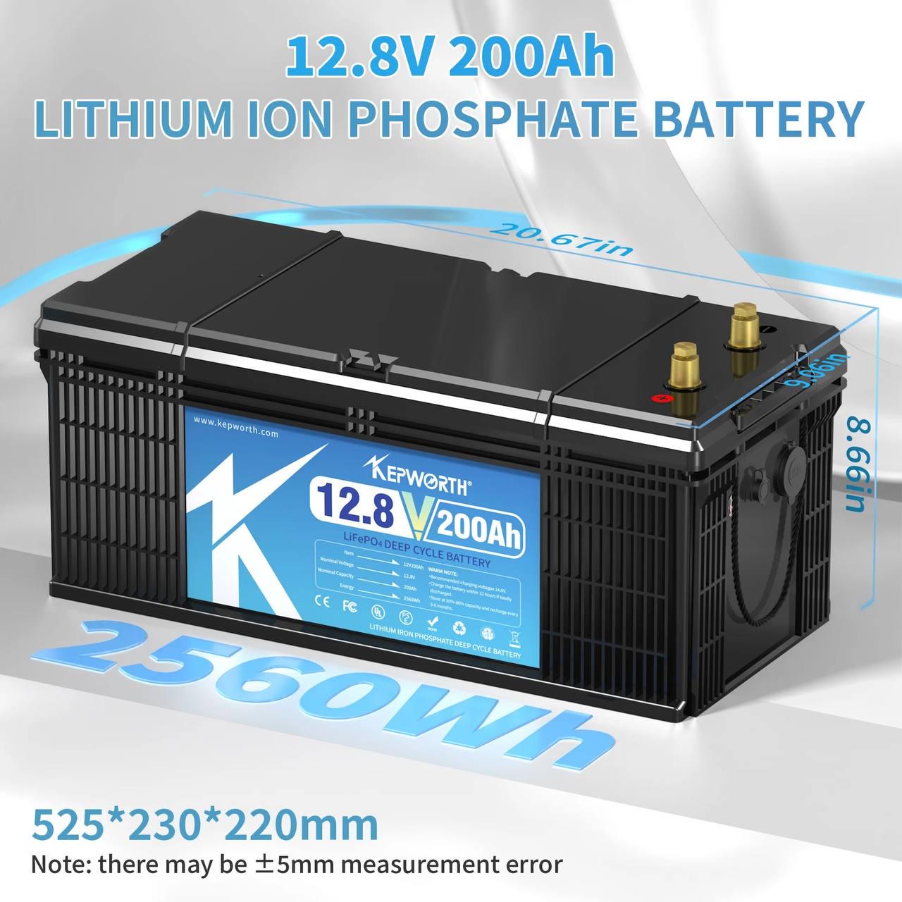 Аккумулятор для ИБП Kepworth BMS LifePo4 200 Ah 12V 2560Wh - фото 2