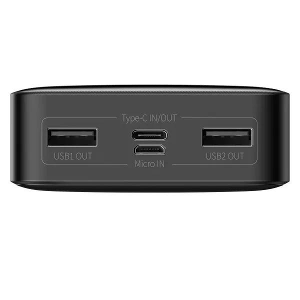 Батарея портативна Baseus Bipow Digital Display Power bank 20000 mAh 15 W PPDML-J01 Black - фото 2