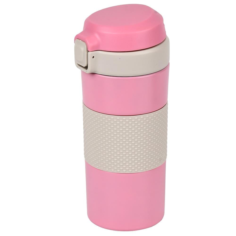 Термокухоль з нержавіючої сталі дорожній 380 мл Pink (32619026)