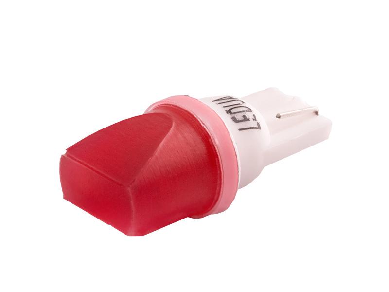 Автомобильная лампа светодиодная LEDUA T10-COB-3D 2W 12V Красный (1659) - фото 4