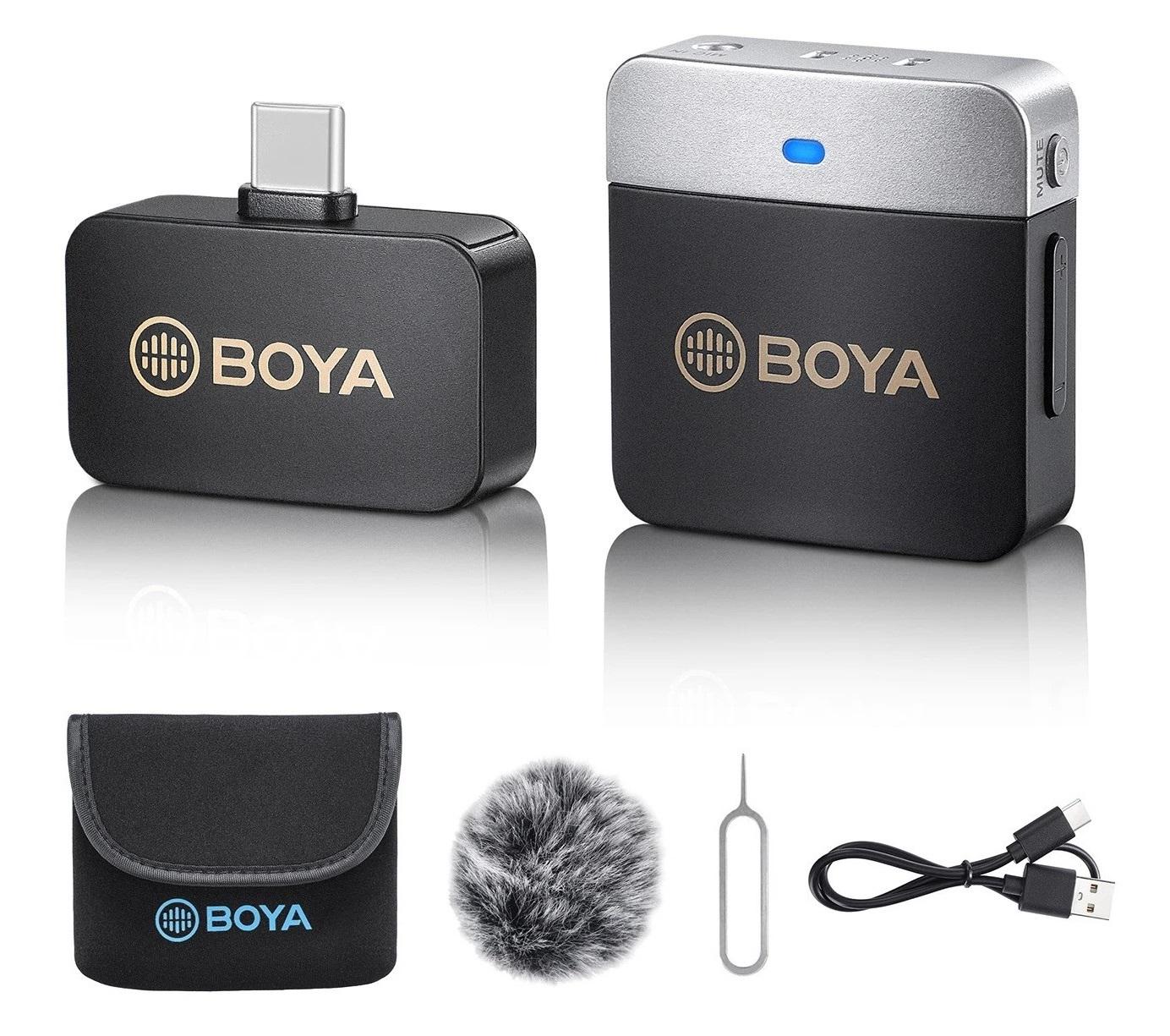 Микрофон петличный Boya BY-M1V3 для iPhone USB Type-C и Android профессиональный беспроводной (50011) - фото 9