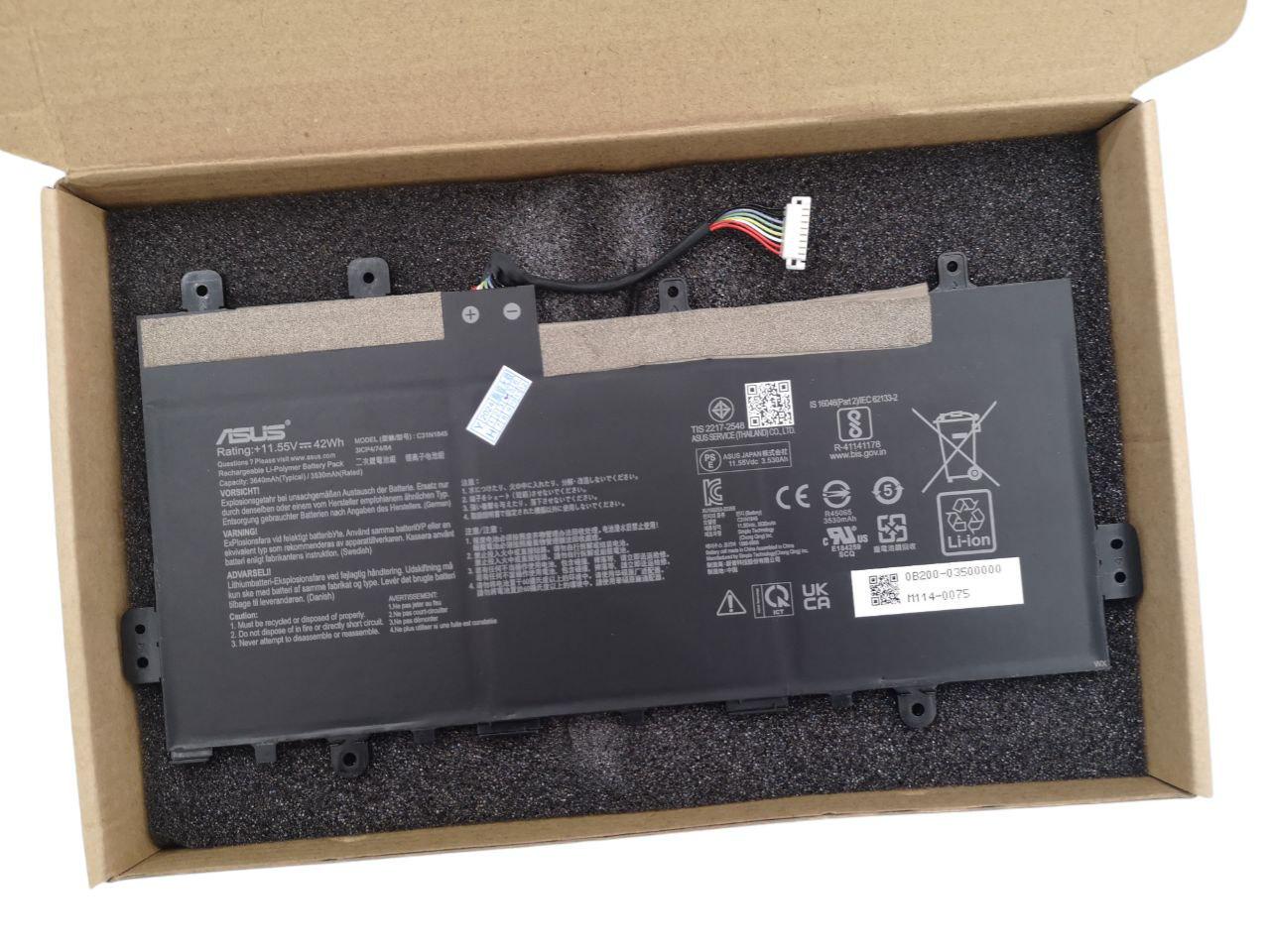Акумулятор для Asus Chromebook Flip C436FA/C31N1845 3640 mAh 42Wh (21257110)
