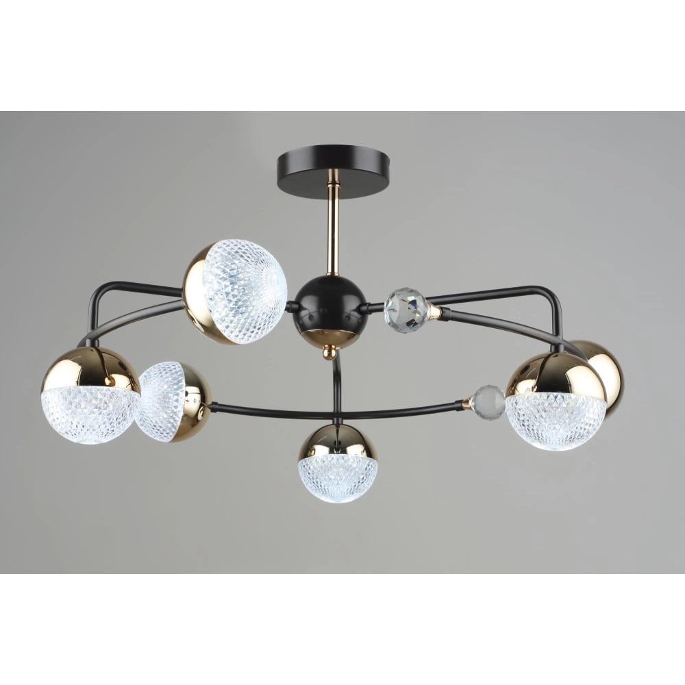 Люстра світлодіодна Sirius B N6192/6 COFFEE+FGD 84W (27472033)