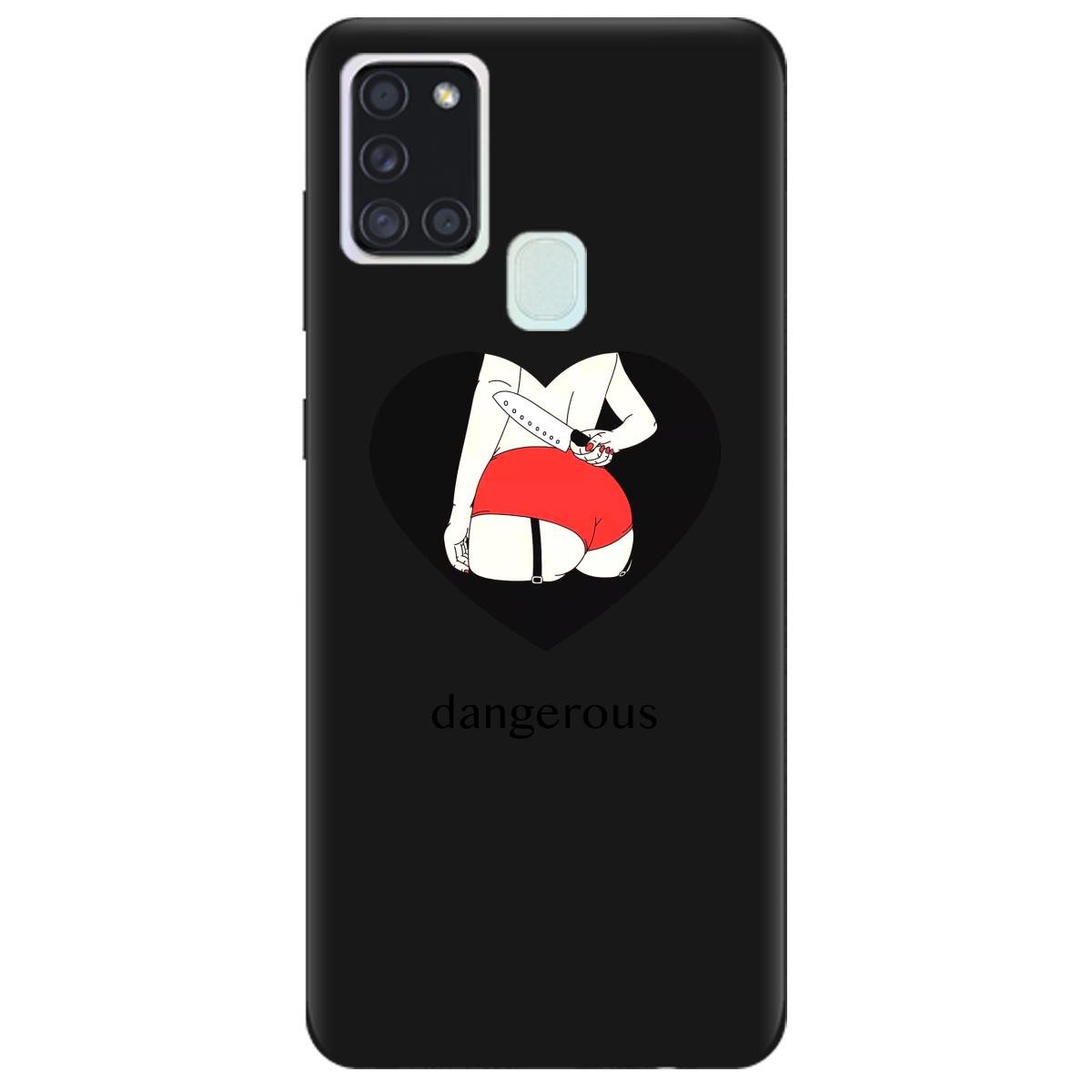 Силиконовый чехол Zorrov для Samsung Galaxy A21s - Dangerous (14100050222087781)