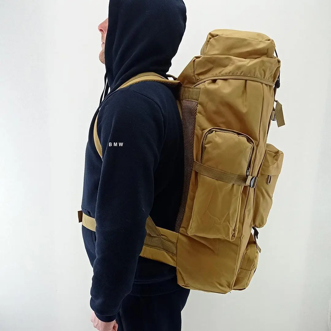 Рюкзак армійський Tactical із системою MOLLE 70 л Койот (ta70-new-coyote) - фото 2 Рюкзак армійський Tactical із системою MOLLE 70 л Койот (ta70-new-coyote) - фото 2