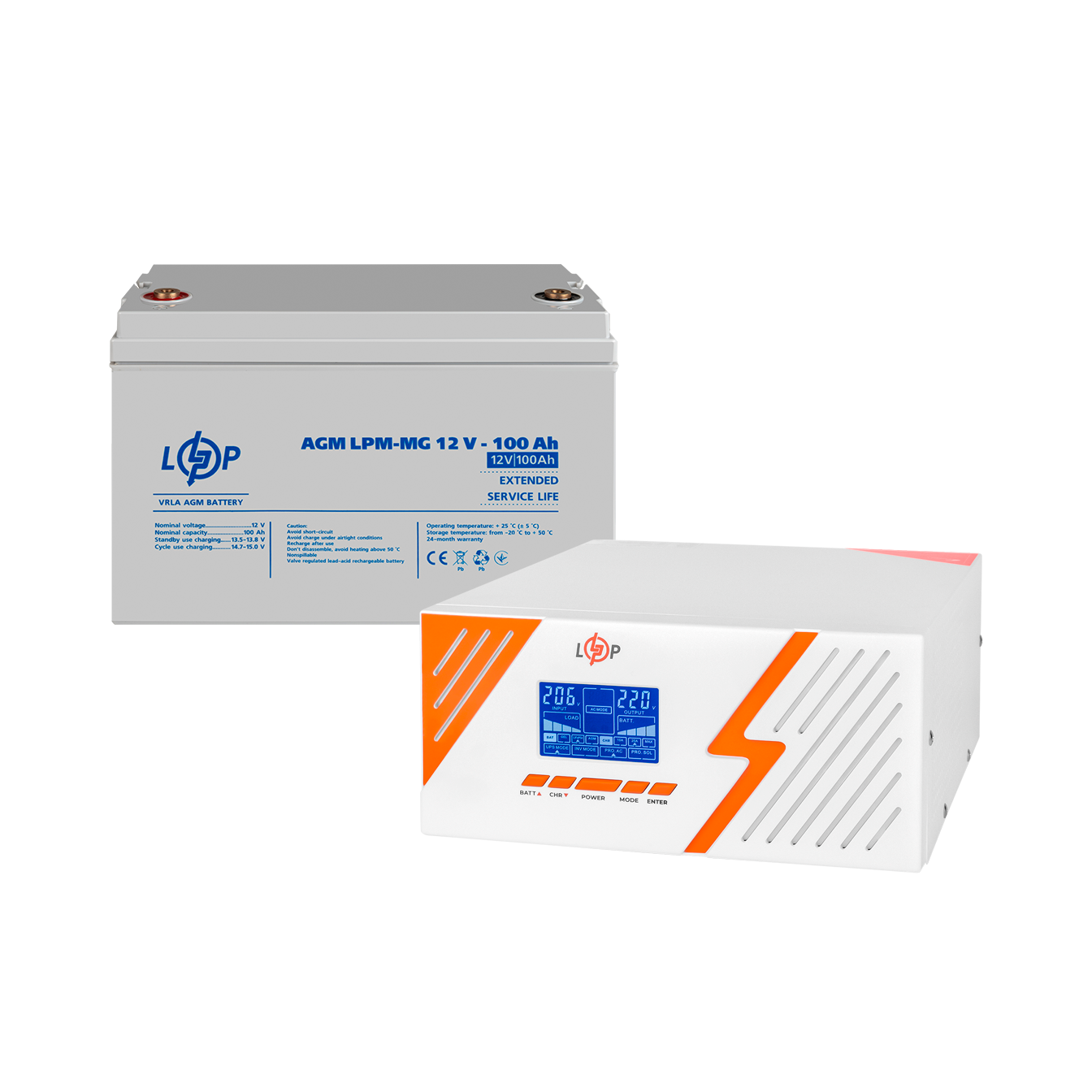 Комплект резервного питания LogicPower мультигелевая батарея UPS B1500/АКБ MG 1200 Wh (29699)