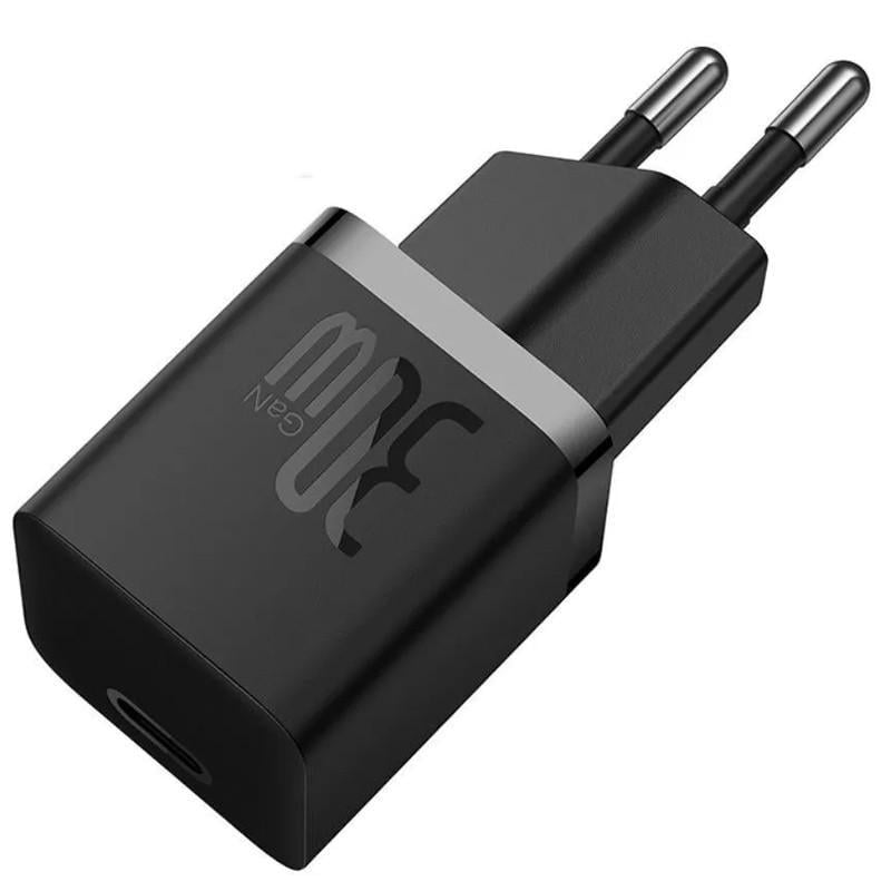 Зарядний пристрій мережевий BASEUS GaN5 Fast Charger mini PD30W 1USB-C CCGN070 Black (00000068704_3)