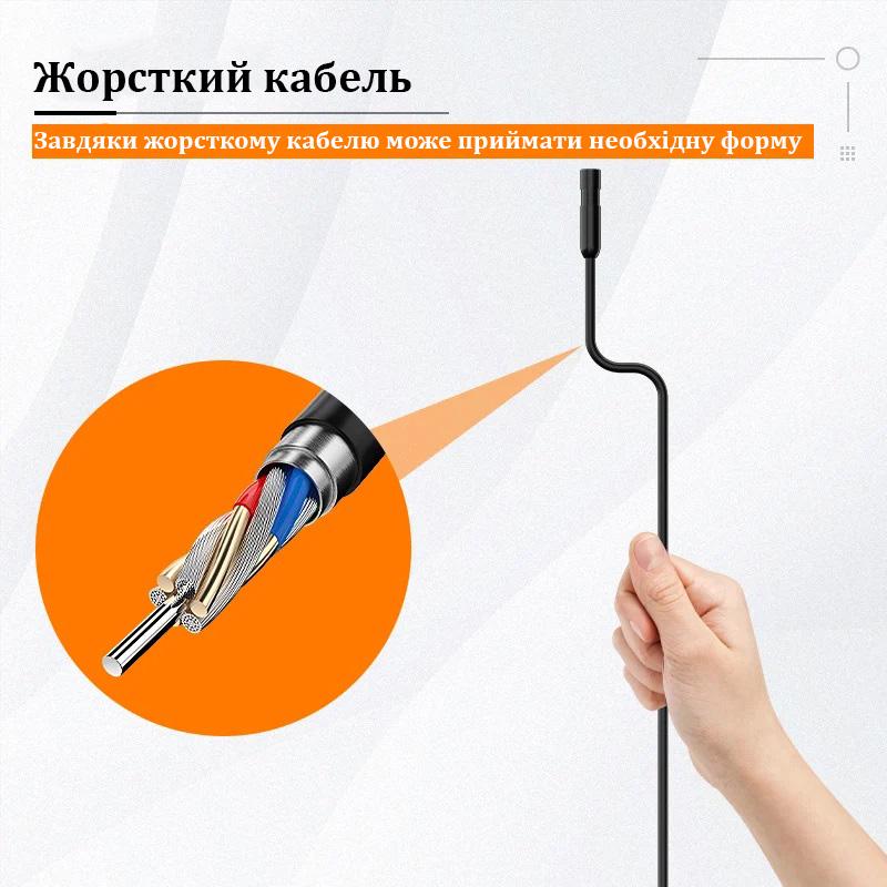 Эндоскоп с экраном Inskam P210 2 камеры 2 м (17907370) - фото 7