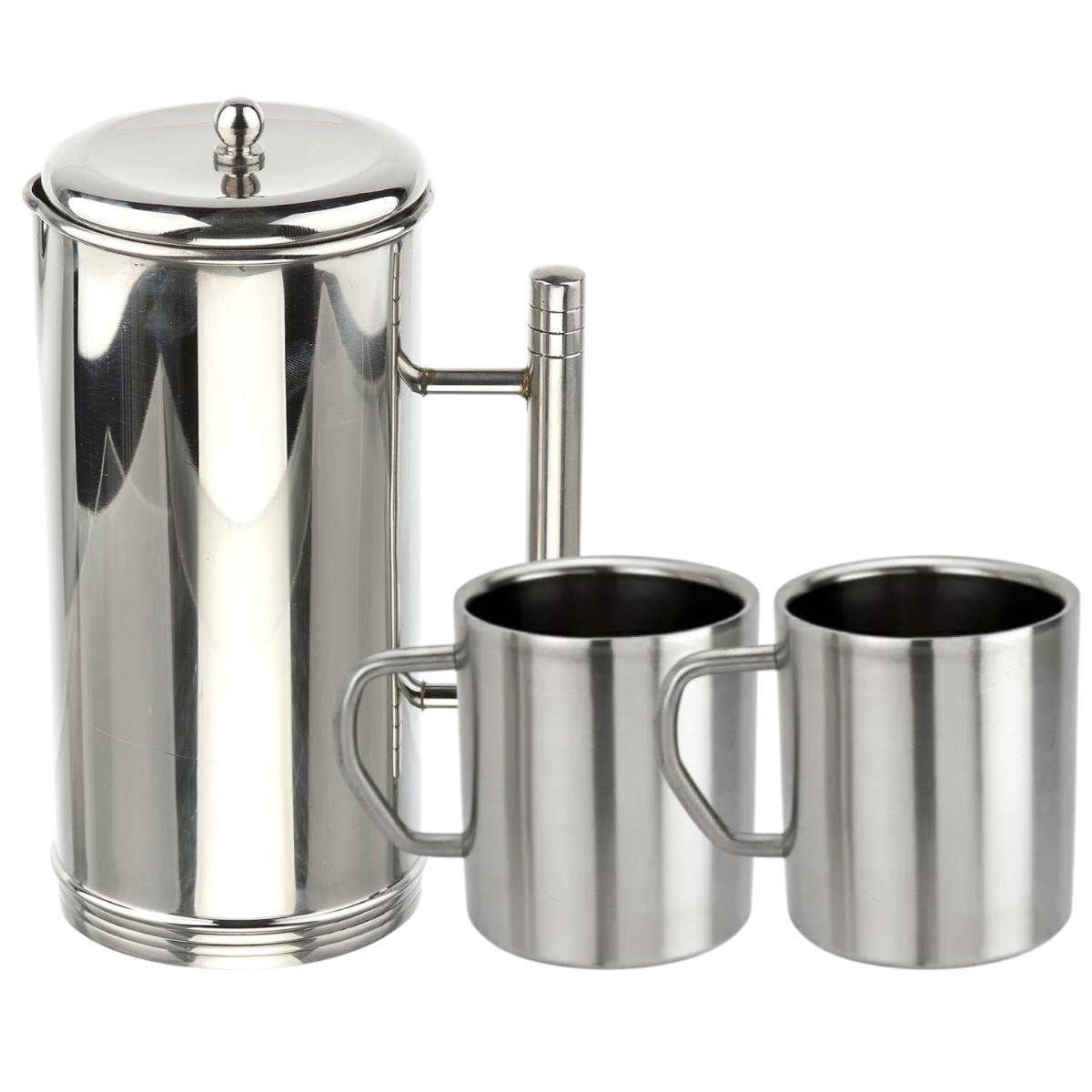 Набір для напоїв A-PLUS Нержавіюча сталь глечик 1 л та 2 термочашки 200 мл