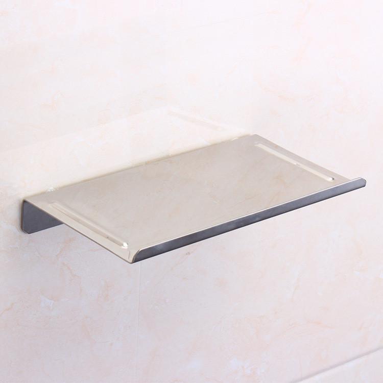 Міні-полочка з нержавіючої сталі CanSteel K23-mini для ванної/туалету/для телефону Сріблястий матовий (3301) - фото 2 Міні-полочка з нержавіючої сталі CanSteel K23-mini для ванної/туалету/для телефону Сріблястий матовий (3301) - фото 2