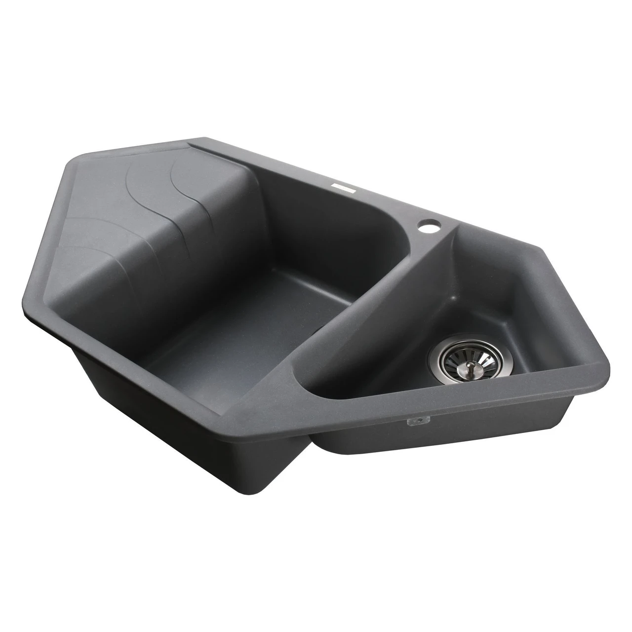 Мойка гранитная Globus Lux GARDA А0003 1000х500 мм Серый металлик (04000002) - фото 2 Мойка гранитная Globus Lux GARDA А0003 1000х500 мм Серый металлик (04000002) - фото 2