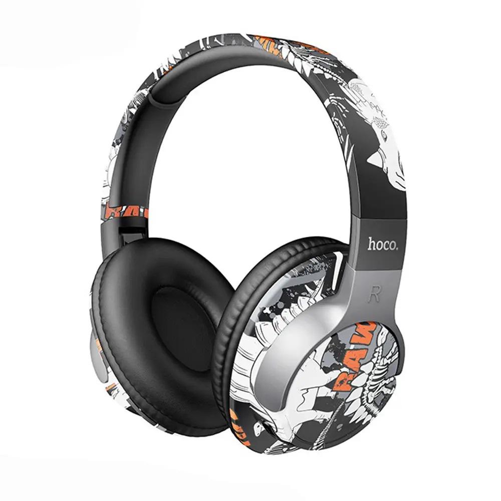 Навушники бездротові Hoco ESD18 Graffiti BT headphones Black