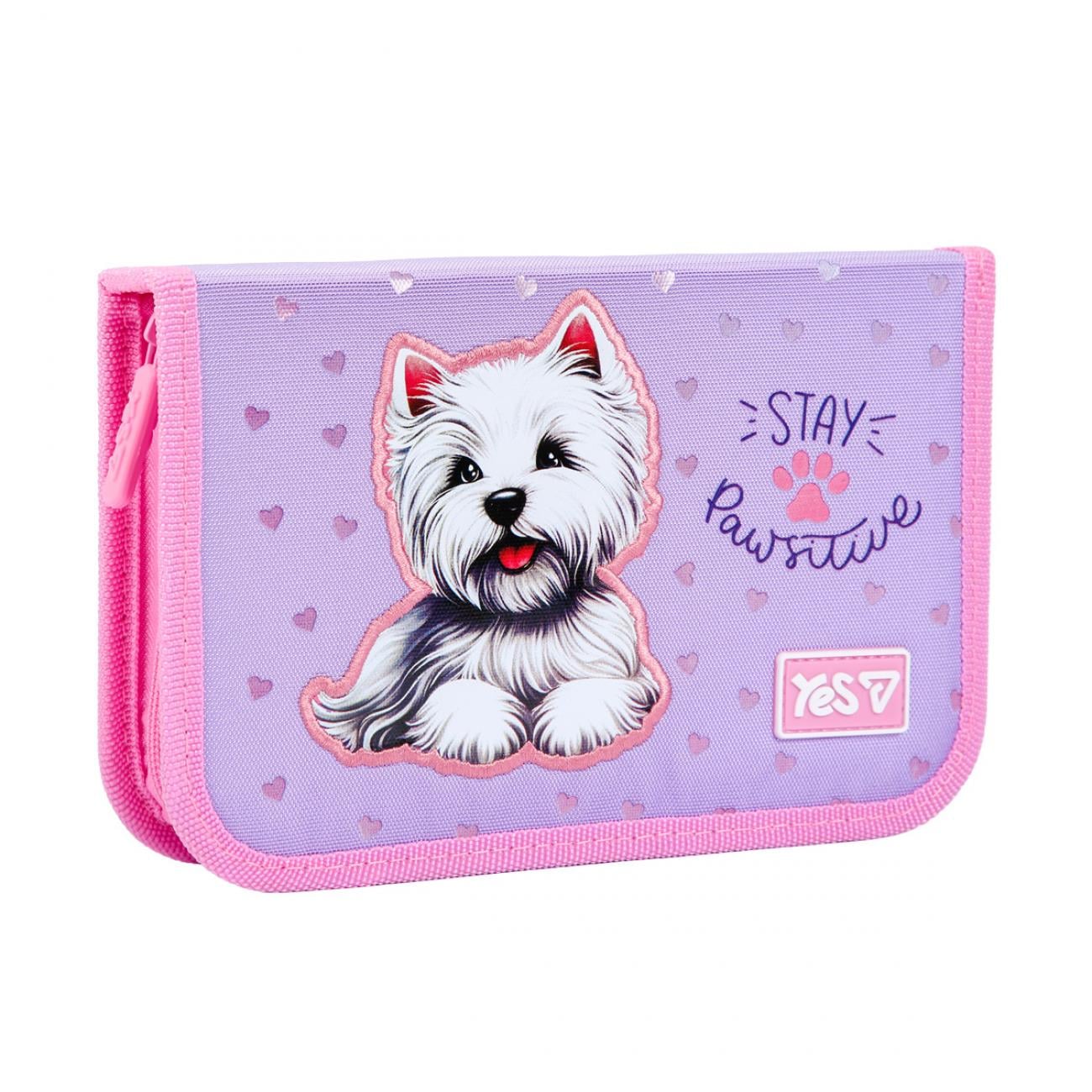 Пенал школьный жесткий YES одинарный без клапана Pawesome HP-02 (533723)