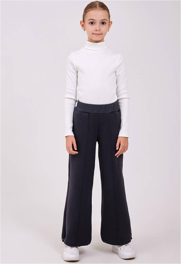 Штани для дівчинки Smil 128 см Темно-сірий (115721)