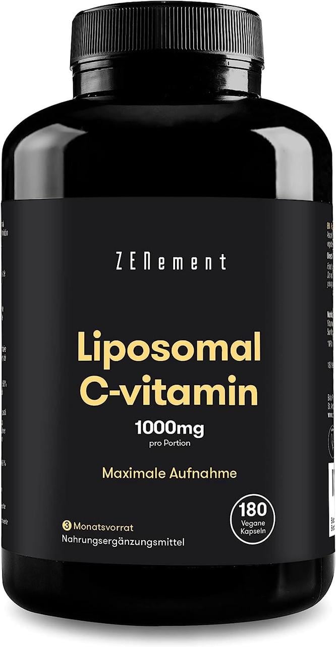 Витамины для иммунитета Zenement Липосомальный витамин С 1000 мг 180 капс. (50096619)