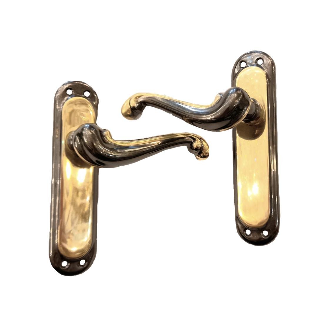 Ручки дверные Ozen Aslan Fume col латунь Золотой/Черный