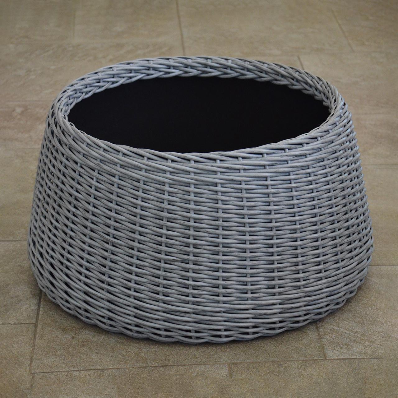 Подставка-юбка под елку плетеная из искусственного ротанга/ручной работы M Серый (23296109) - фото 6 Подставка-юбка под елку плетеная из искусственного ротанга/ручной работы M Серый (23296109) - фото 6