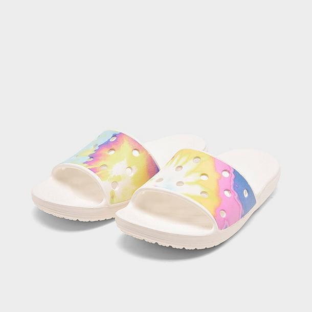 Шльопанці жіночі утеплені Crocs Classic Tie-Dye Slide р. 42-43 Білий (5284) - фото 3 Шльопанці жіночі утеплені Crocs Classic Tie-Dye Slide р. 42-43 Білий (5284) - фото 3