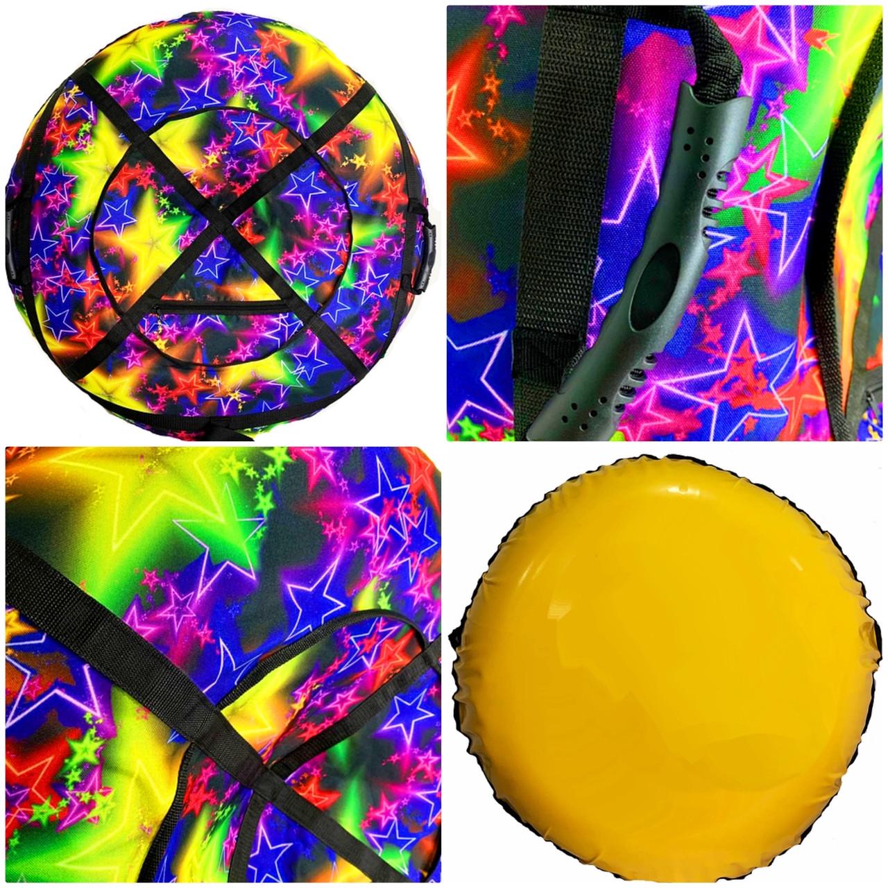 Санки надувні Зірка для дітей та дорослих d 100 см (1552965824) - фото 3 Санки надувні Зірка для дітей та дорослих d 100 см (1552965824) - фото 3