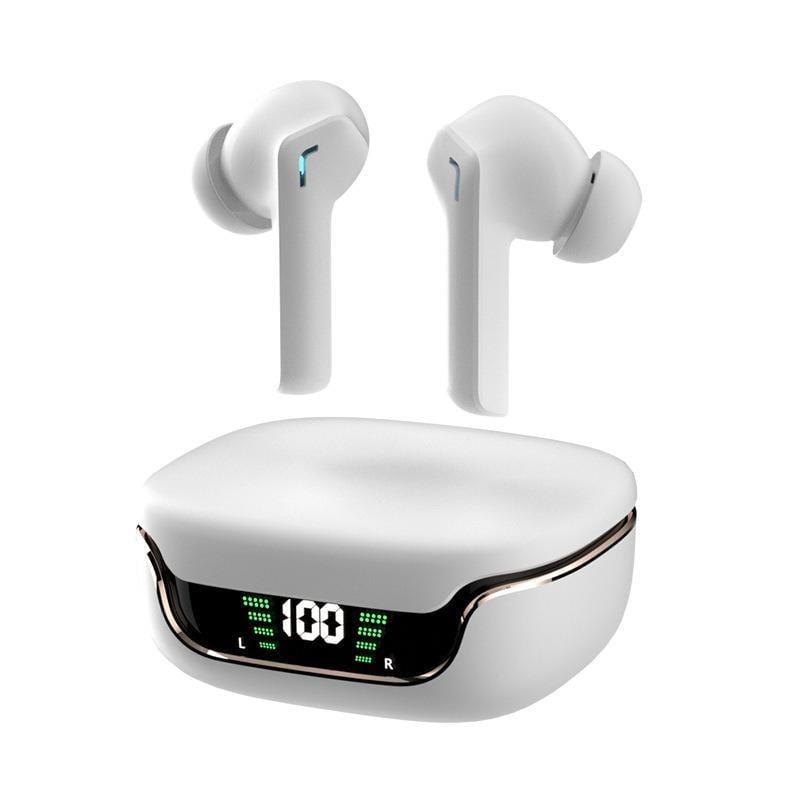 Наушники беспроводные HOCO 18EW-5.3BT Bluetooth 300mAh сенсорные в зарядном кейсе Черный/Белый (de683c83)