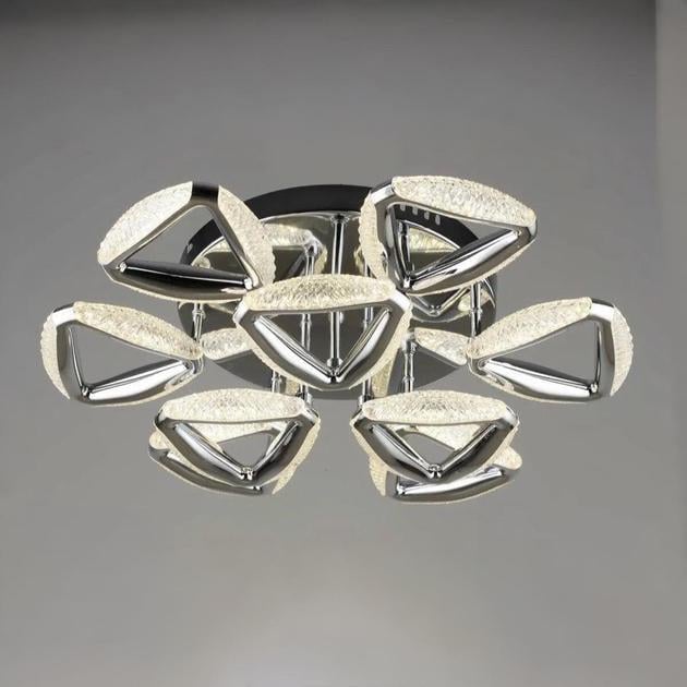 LED-люстра потолочная Sirius с треугольными плафонами 3000/6500K IP20 B YH1302/9 CH 54W Хром (28686964)