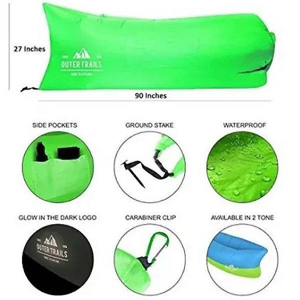 Ламзак надувной outer trails usa Зеленый - фото 5 Ламзак надувной outer trails usa Зеленый - фото 5