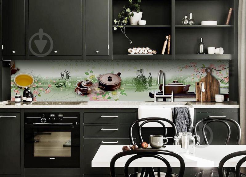 Наклейки кухонный фартук Zatarga "Чайная церемония " 650х2500 мм Зеленый (Z180300/1) Наклейки кухонный фартук Zatarga "Чайная церемония " 650х2500 мм Зеленый (Z180300/1)