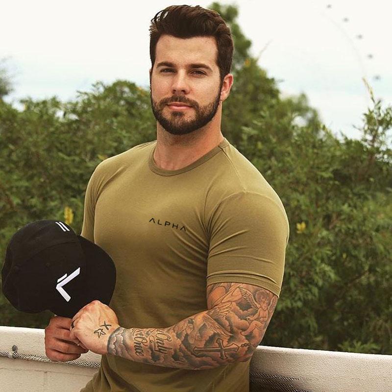 Футболка мужская ALPHA XXXL Зеленый (7751)