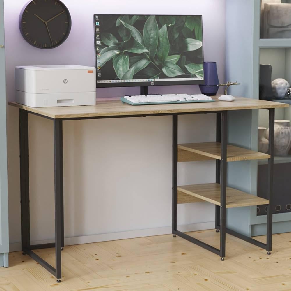 Компьютерный стол Ferrum-decor Кевин ДСП 16 мм 75x120x60 см Черный/Дуб Сонома (FRD-103800) Компьютерный стол Ferrum-decor Кевин ДСП 16 мм 75x120x60 см Черный/Дуб Сонома (FRD-103800)