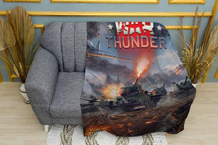 Плед Fight War Thunder плюш одношаровий 150х210 см