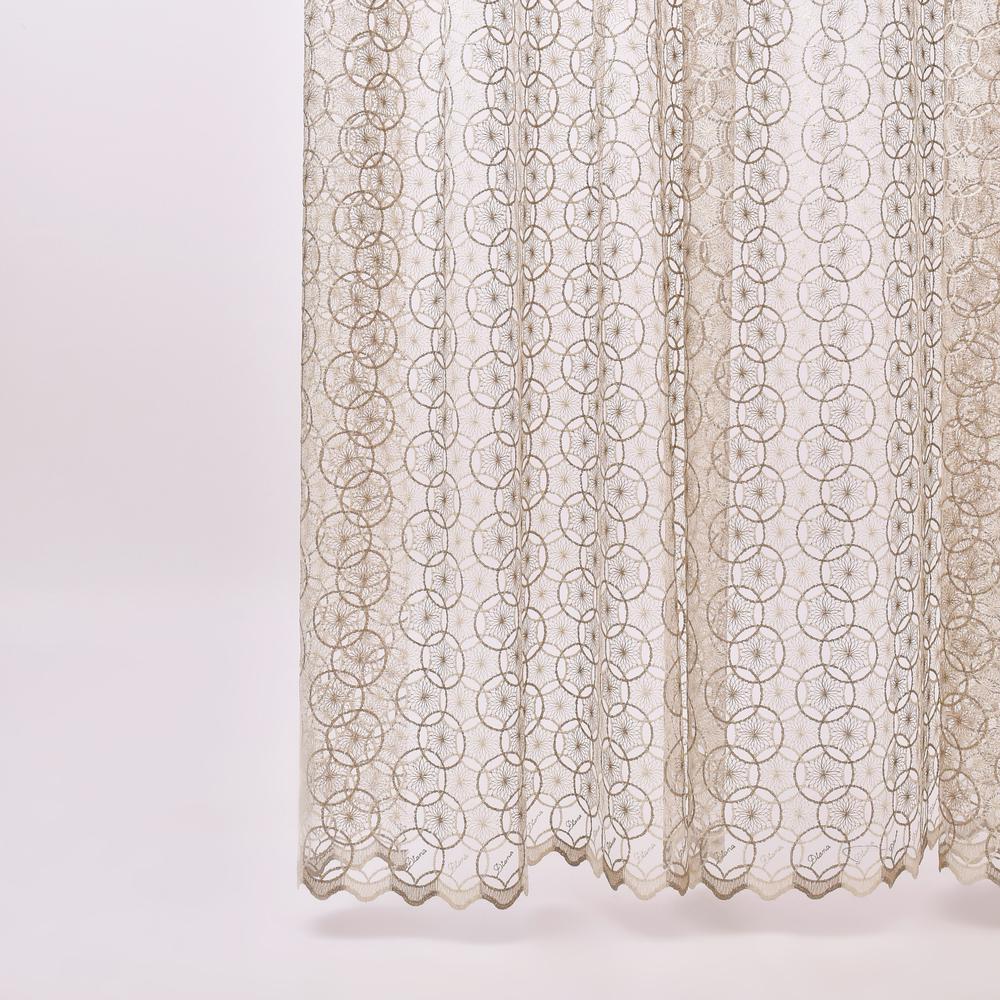 Ткань тюль сетка с вышивкой Шар V-tas (24749)