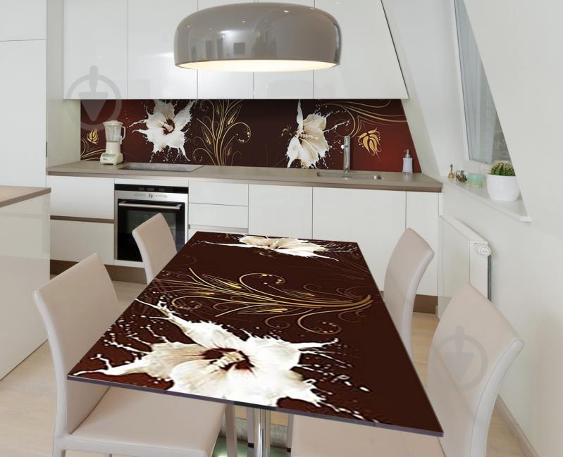 Наклейка 3Д виниловая на стол Zatarga «Рисунок молоком» 650х1200 мм (Z184013/1st) Наклейка 3Д виниловая на стол Zatarga «Рисунок молоком» 650х1200 мм (Z184013/1st)