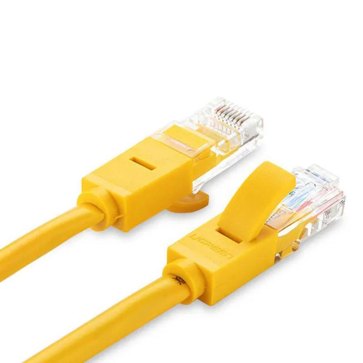 Патч-корд UGREEN NW103 RJ-45 100 Мбит/с 3 м Yellow (UGR-11232) - фото 2
