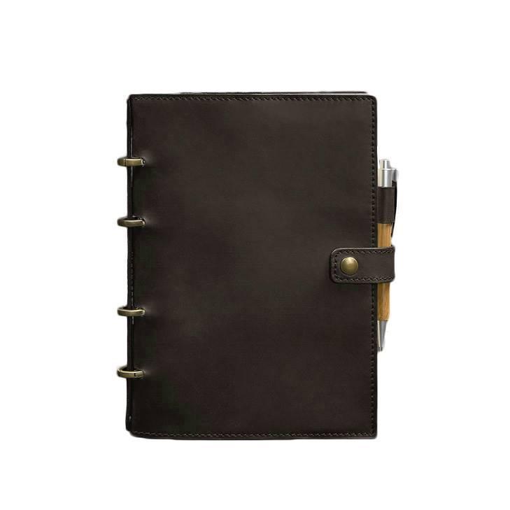 Блокнот шкіряний із датованим блоком Софт-бук 9.1 Crazy Horse Темно-коричневий (A-027494) - фото 2 Блокнот шкіряний із датованим блоком Софт-бук 9.1 Crazy Horse Темно-коричневий (A-027494) - фото 2