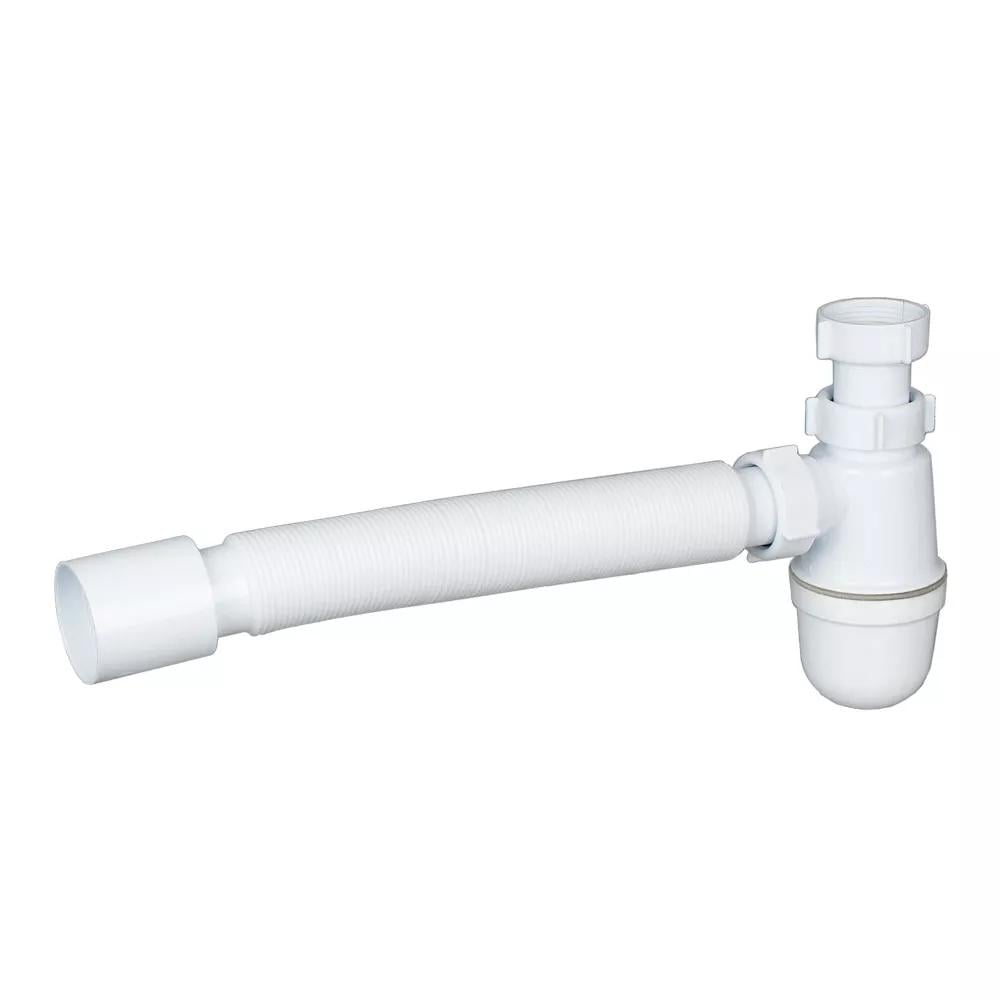 Сифон для раковины SoloPlast Т0315 1 1/4" впуск Белый (127331) Сифон для раковины SoloPlast Т0315 1 1/4" впуск Белый (127331)
