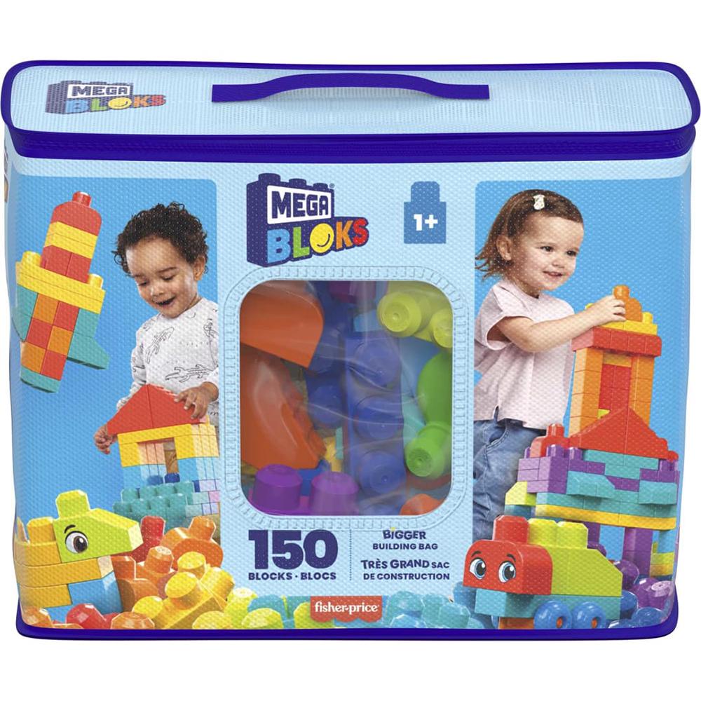 Конструктор Fisher-Price Mega Bloks Bigger building bag 150 деталей (HHM96) - фото 2