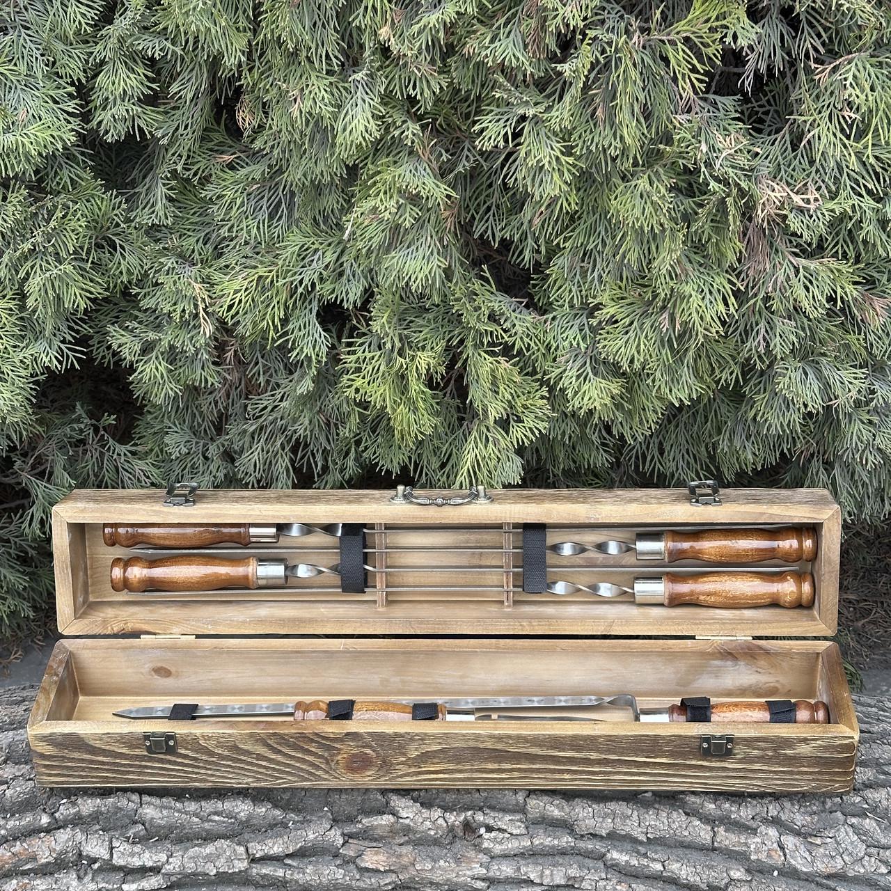 Набор подарочный для барбекю Mzavod ШашлыКейс Светло-коричневый (27728851)