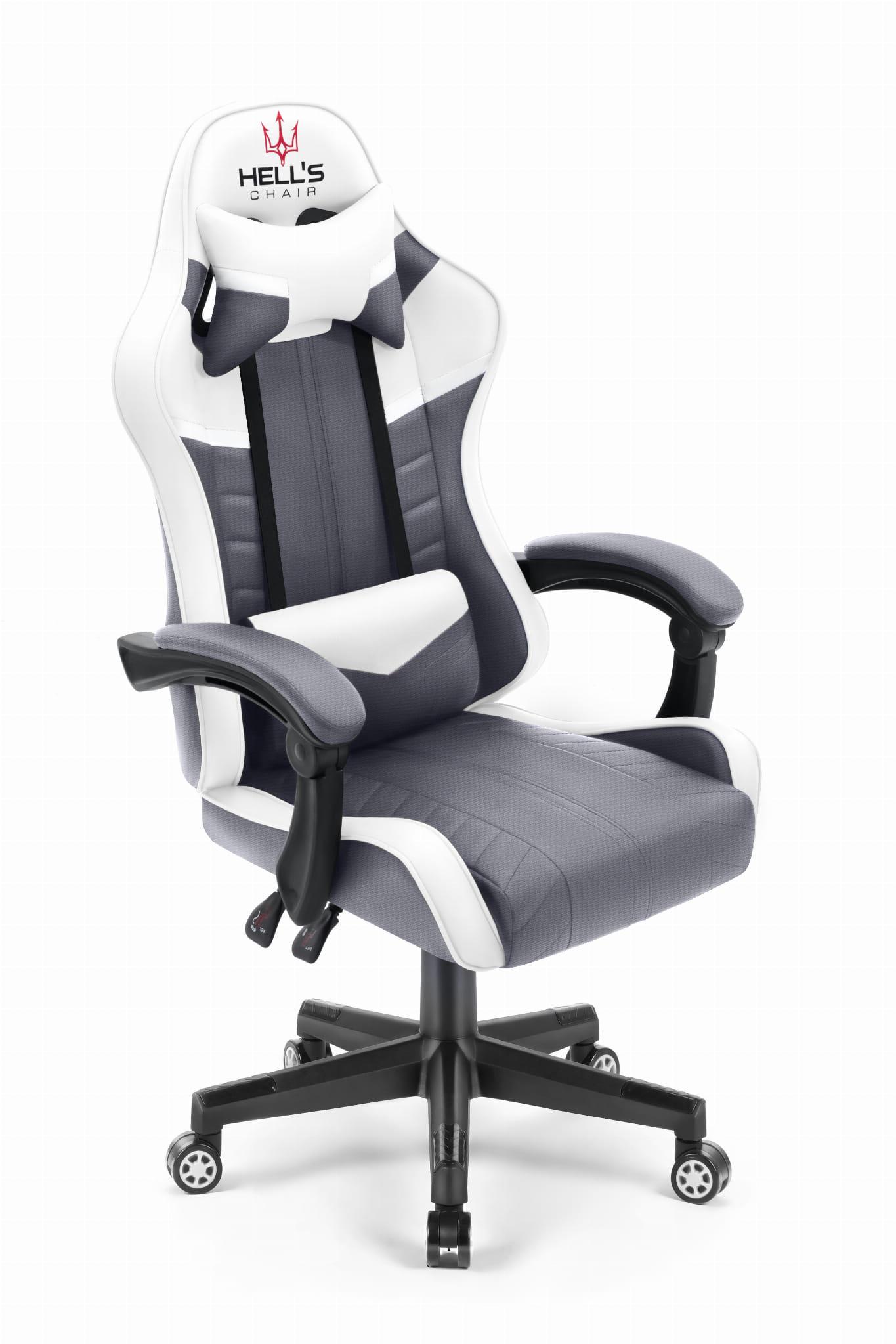 Комп'ютерне крісло Hell's Chair HC-1004 White/Grey