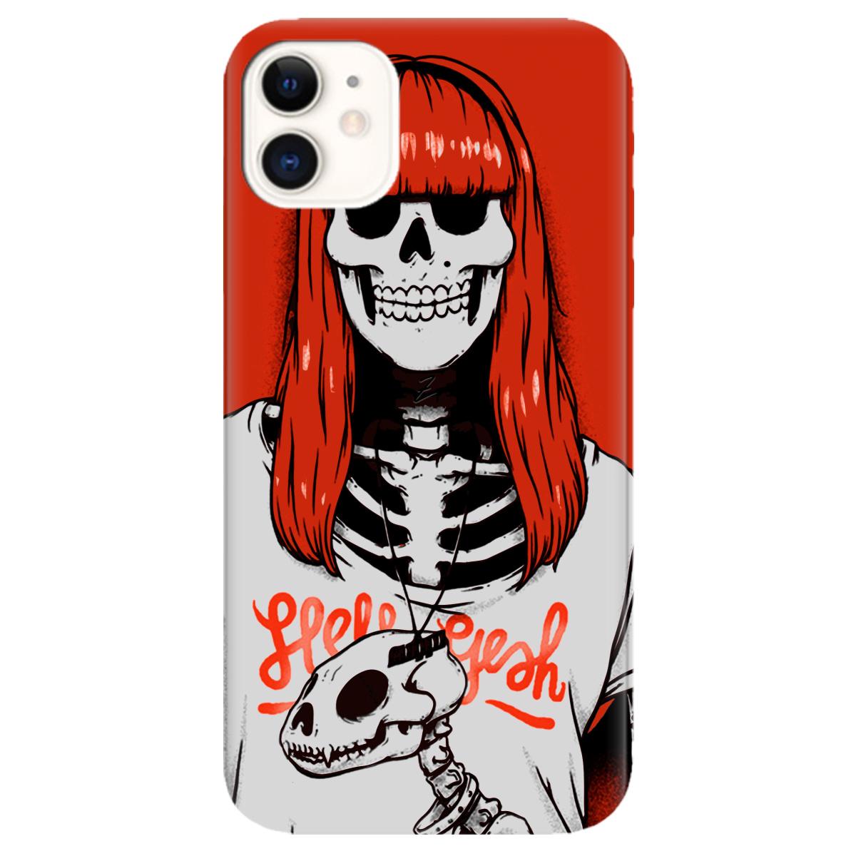 Силиконовый чехол Zorrov для Apple iPhone 11 - skeleton (12130050146071935)