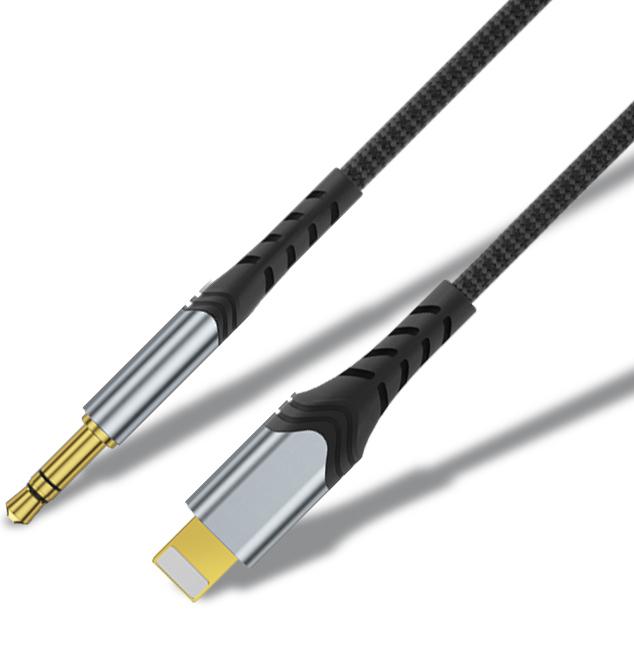 Аудиокабель WIWU Aux Stereo Cable 3.5mm to Lightning 1.5m, Black