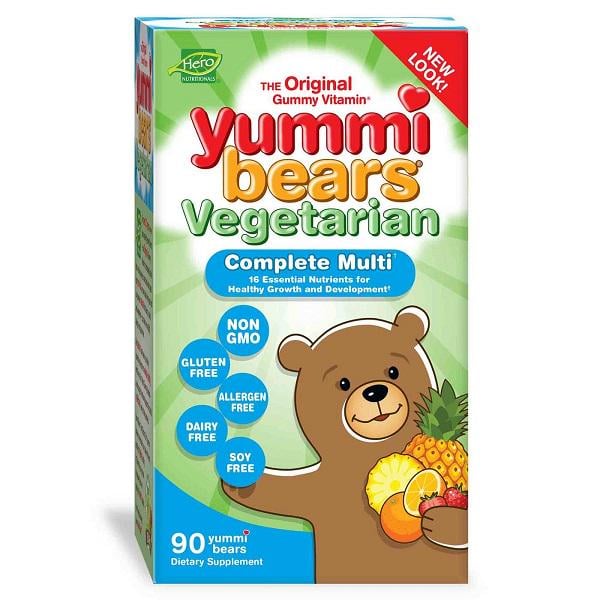 Витаминно-минеральный комплекс для детей Hero Nutritional Products Yummi bears vegetarian Complete Multi 90 Gummies Витаминно-минеральный комплекс для детей Hero Nutritional Products Yummi bears vegetarian Complete Multi 90 Gummies